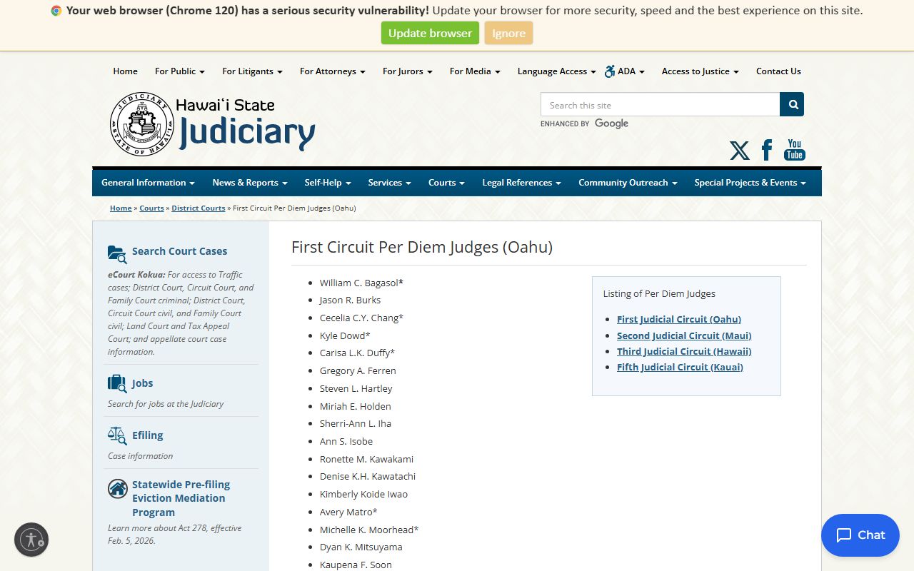 Mililani District Court Services - Wahiawa